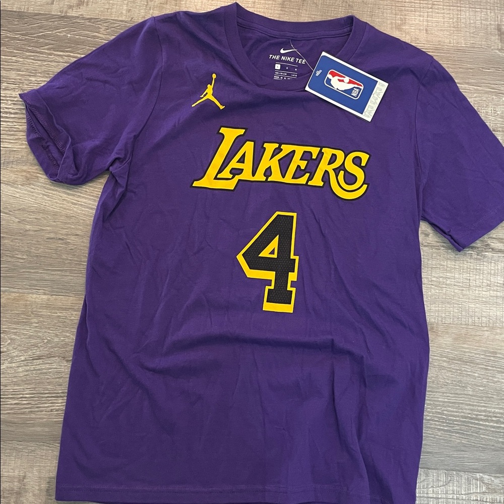 Lakers #4 Knecht Nike Purple Tee